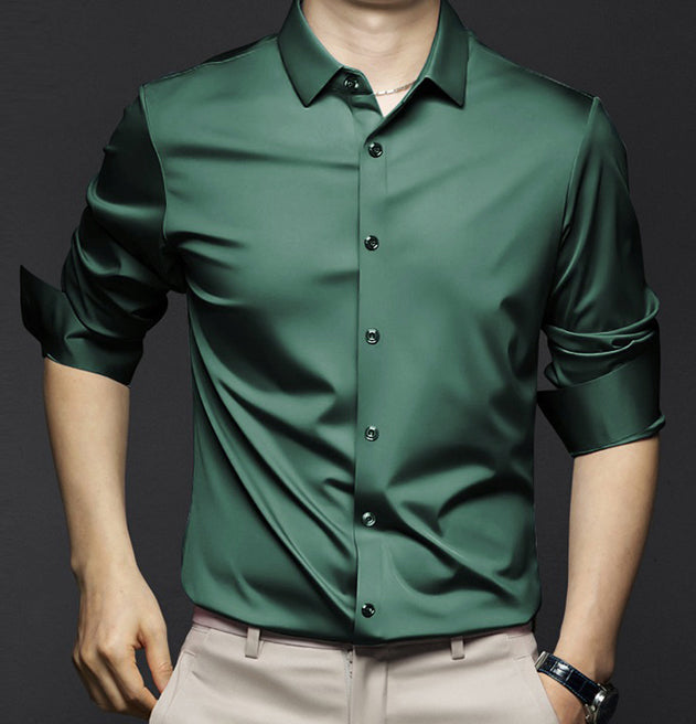 George Collection | Men's Dress Shirt with Slim Fit & Stretch Fabric 4