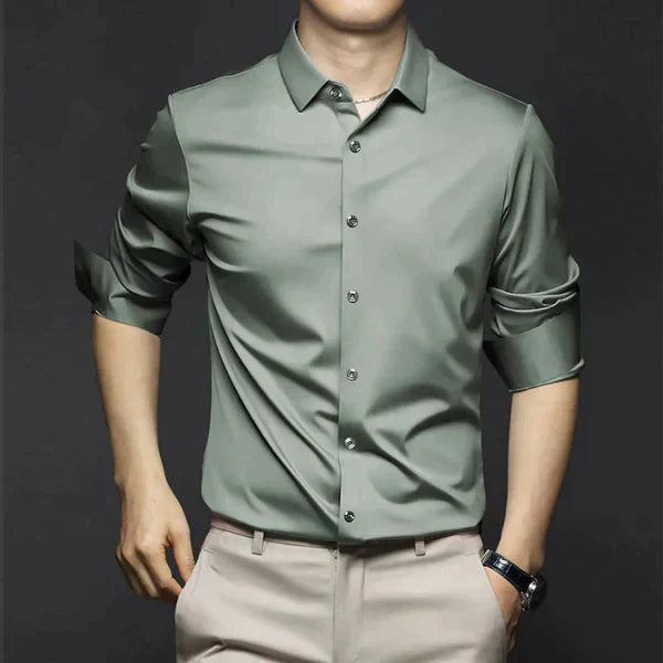 George Collection | Men's Dress Shirt with Slim Fit & Stretch Fabric 5
