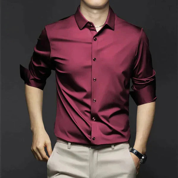 George Collection | Men's Dress Shirt with Slim Fit & Stretch Fabric 6