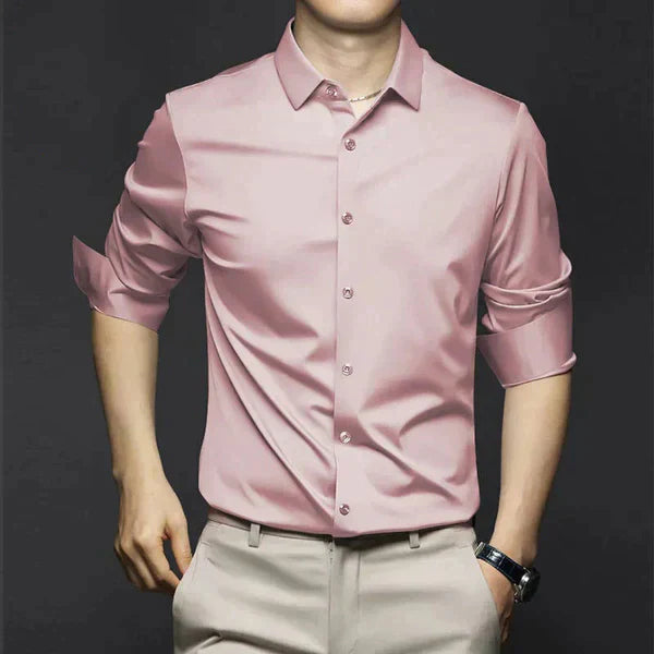 George Collection | Men's Dress Shirt with Slim Fit & Stretch Fabric 7