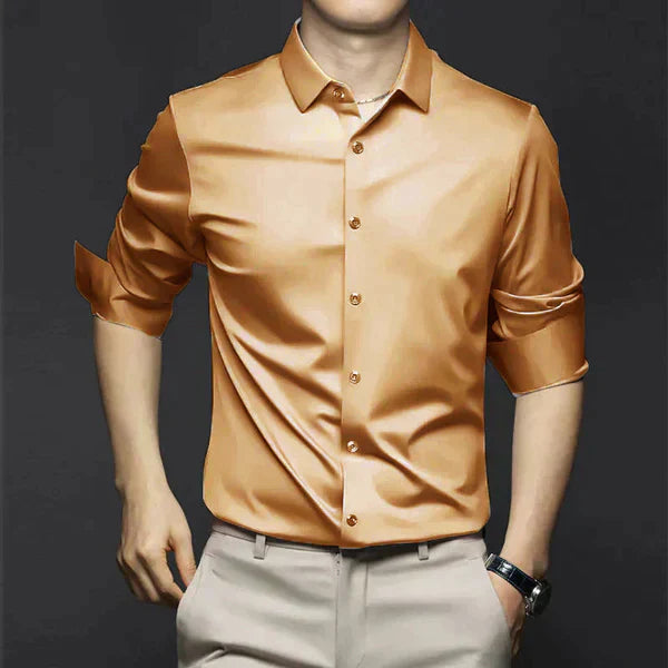 George Collection | Men's Dress Shirt with Slim Fit & Stretch Fabric 8