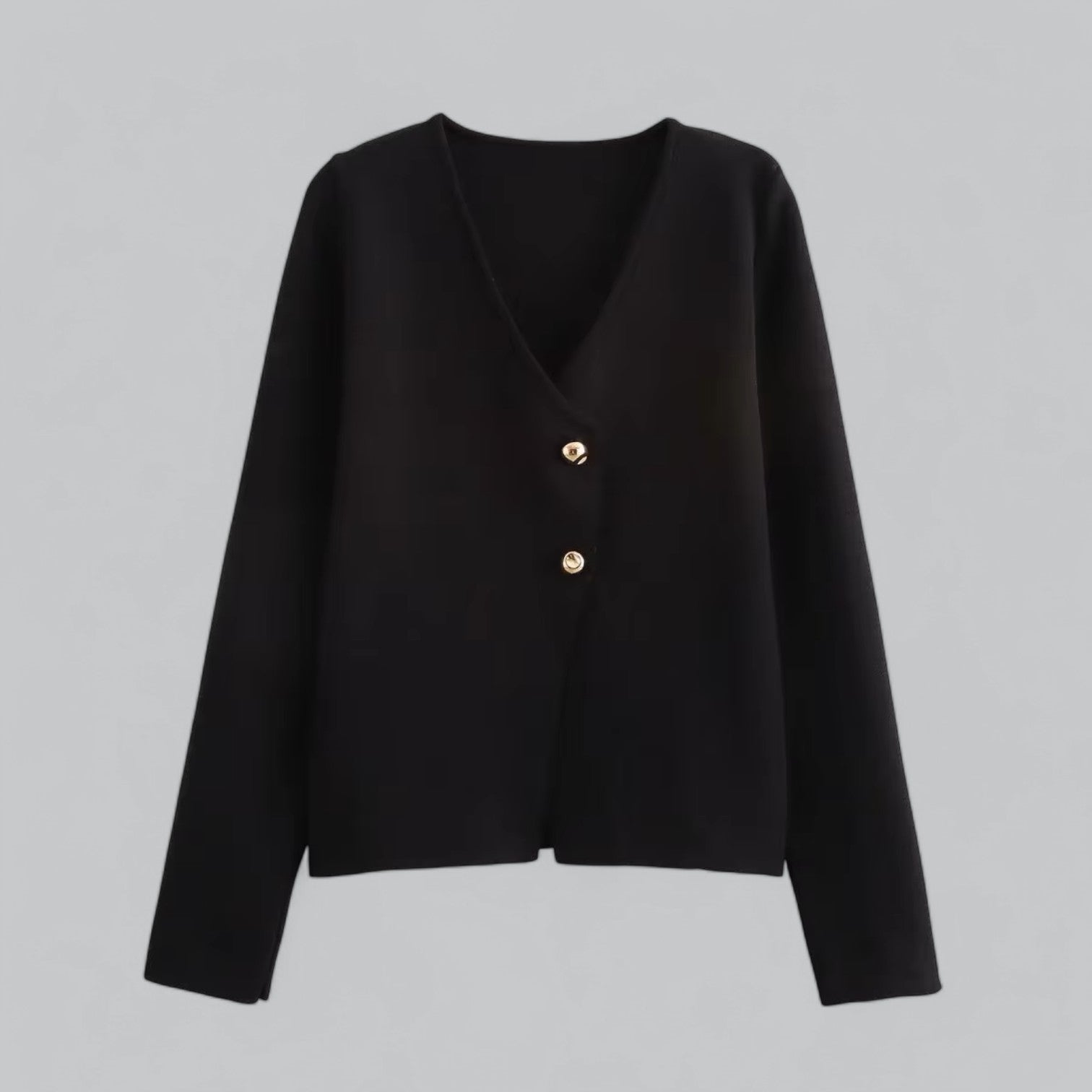 Grace Collection | Women's Cardigan with Minimal Button Design for Spring 0