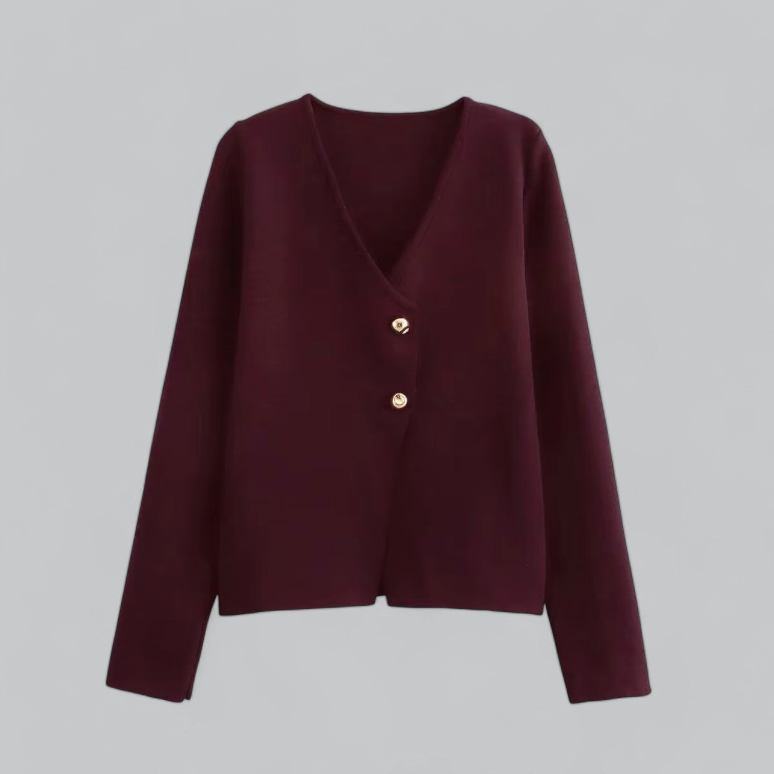 Grace Collection | Women's Cardigan with Minimal Button Design for Spring 2