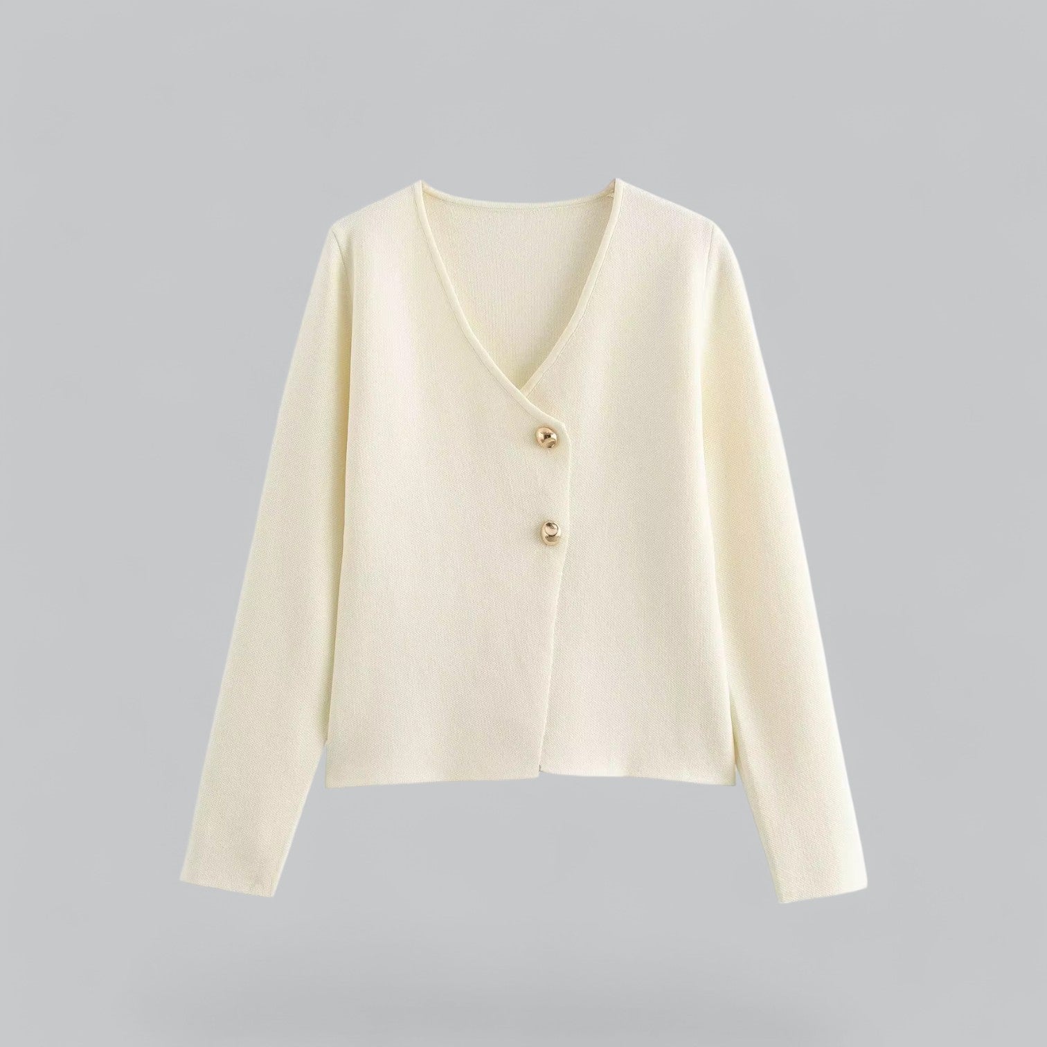 Grace Collection | Women's Cardigan with Minimal Button Design for Spring 4