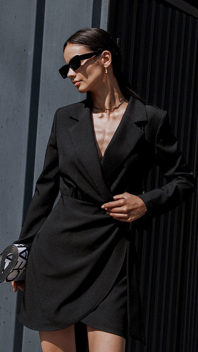 Holly Collection | Women's Dress with Long Sleeves & Chic Mini Silhouette 0
