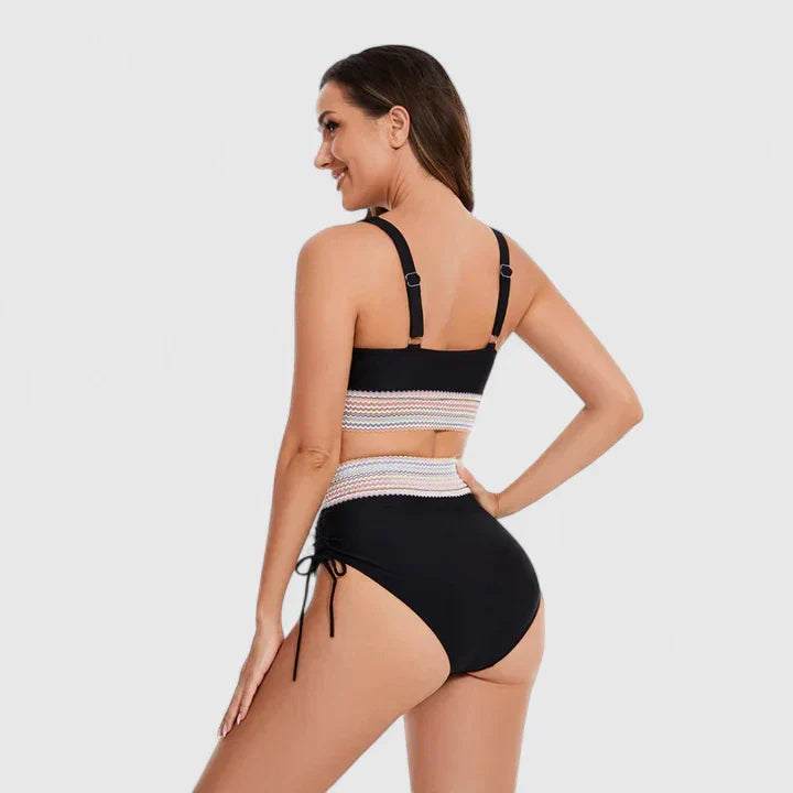 Jessica | Chic High-Waisted Plus Size Bikini Set 7