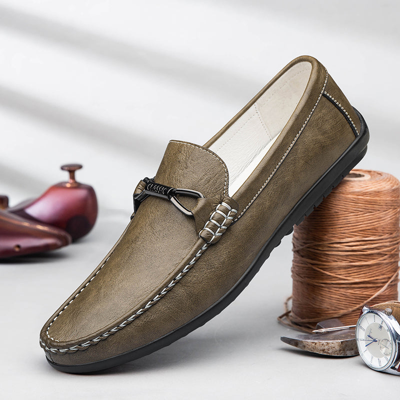 Liam | Stylish Comfortable Mens Black Loafers 0