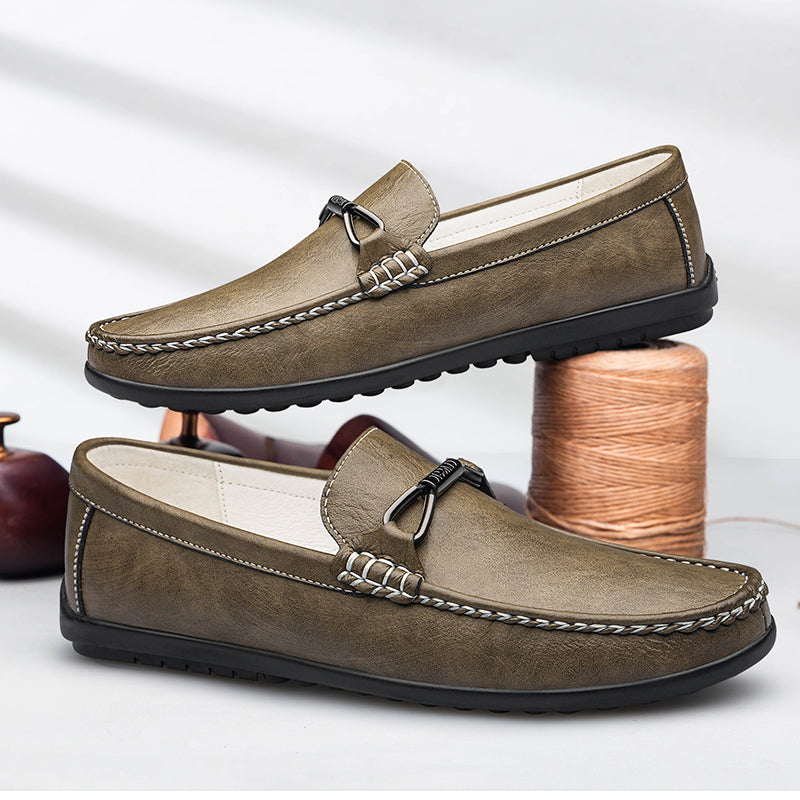 Liam | Stylish Comfortable Mens Black Loafers 4