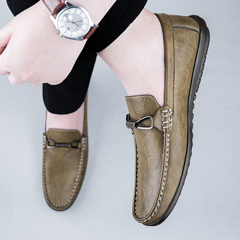 Liam | Stylish Comfortable Mens Black Loafers 6