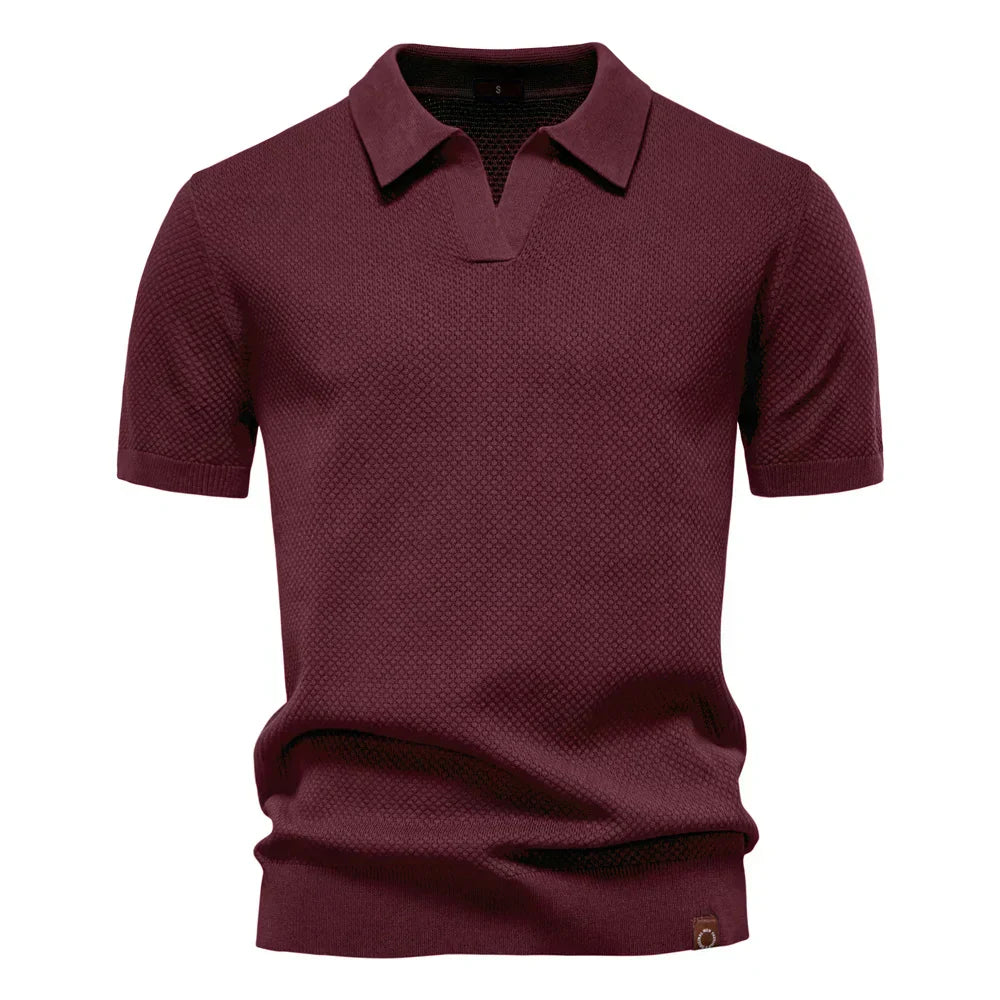 Lucas | Classic Short Sleeve Mens Polo Shirt 3