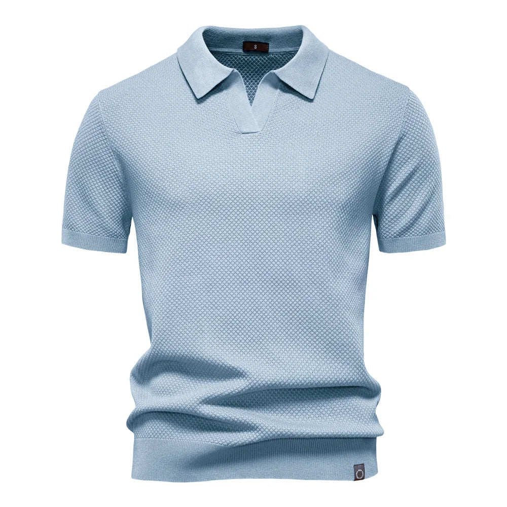 Lucas | Classic Short Sleeve Mens Polo Shirt 8