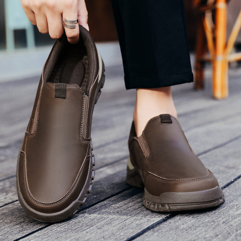 Lucas | Sleek Comfortable Mens Black Loafers 6