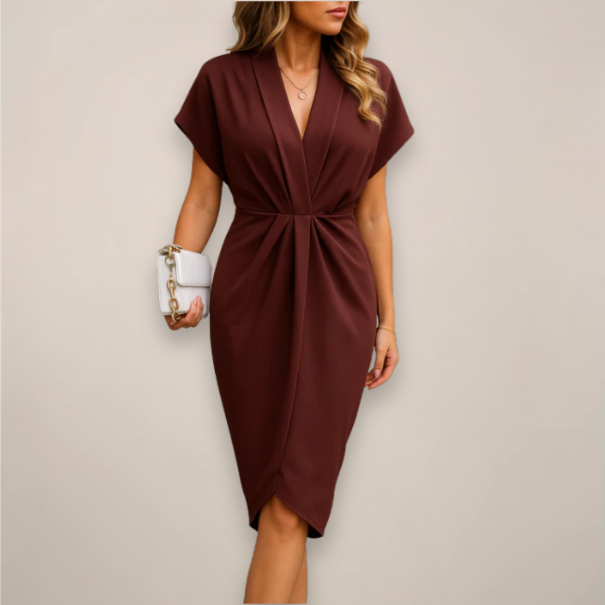 Madison | Elegant Summer Wrap Dress for Wedding Guests 4