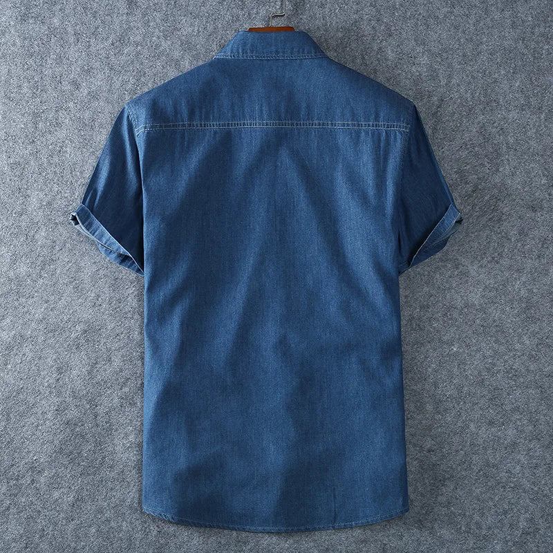 Mason | Classic Casual Black Denim Shirt for Men 2