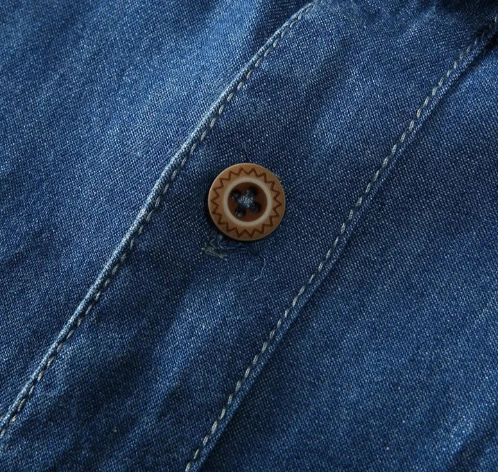 Mason | Classic Casual Black Denim Shirt for Men 3