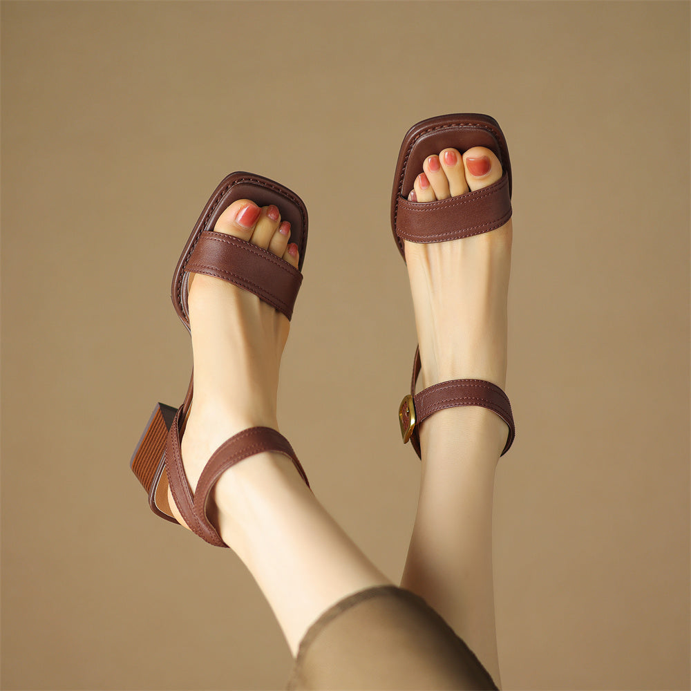 Mason | Stylish Genuine Leather Sandal Heels 2