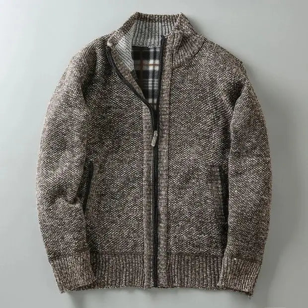 Mason | Stylish Heavyweight Knit Zip-Up Jacket 4
