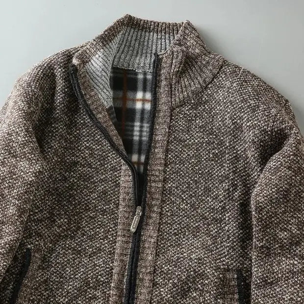 Mason | Stylish Heavyweight Knit Zip-Up Jacket 5