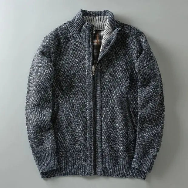 Mason | Stylish Heavyweight Knit Zip-Up Jacket 8
