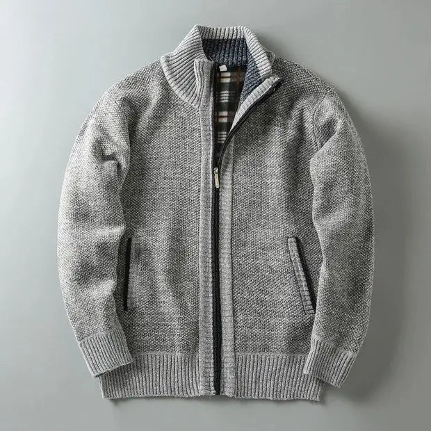 Mason | Stylish Heavyweight Knit Zip-Up Jacket 9