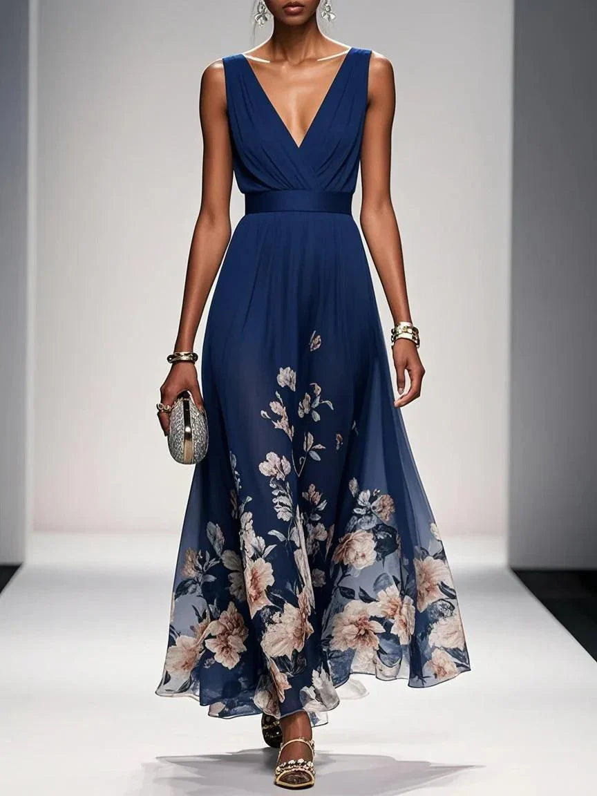 Maya | Elegant Floral Print Summer Dress for Weddings 1