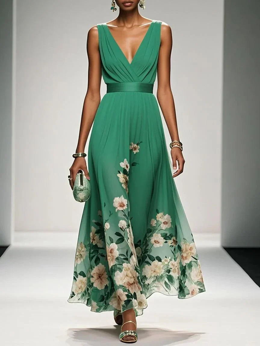 Maya | Elegant Floral Print Summer Dress for Weddings 7