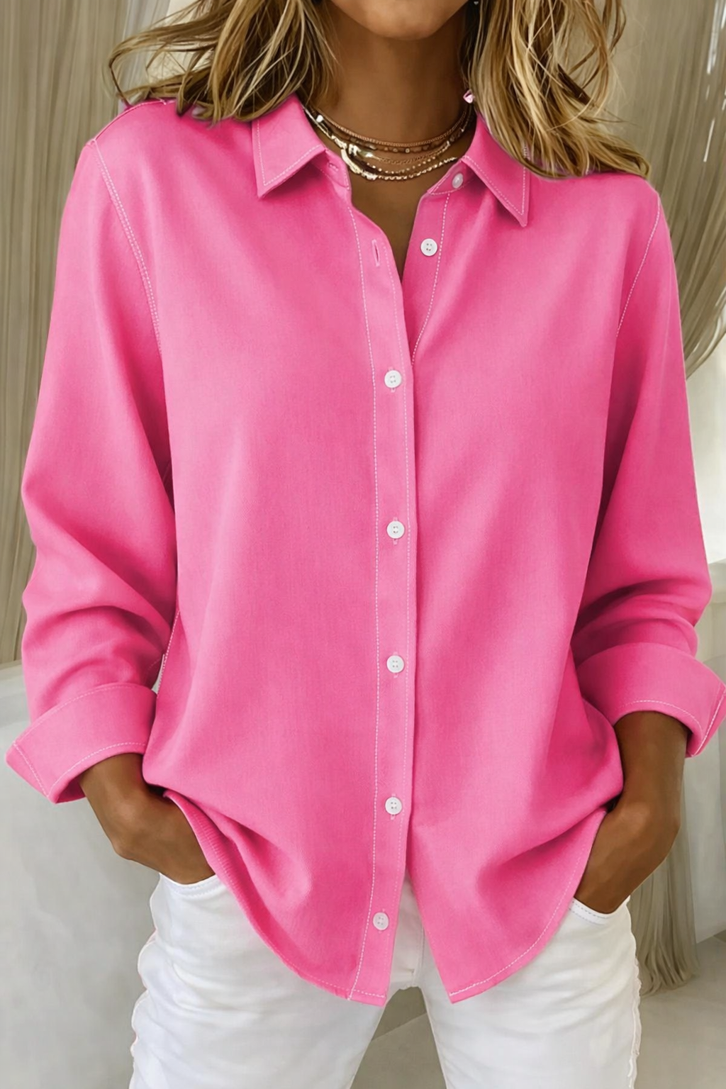 Maya | Relaxed Fit Plus Size Blouse for Summer 0