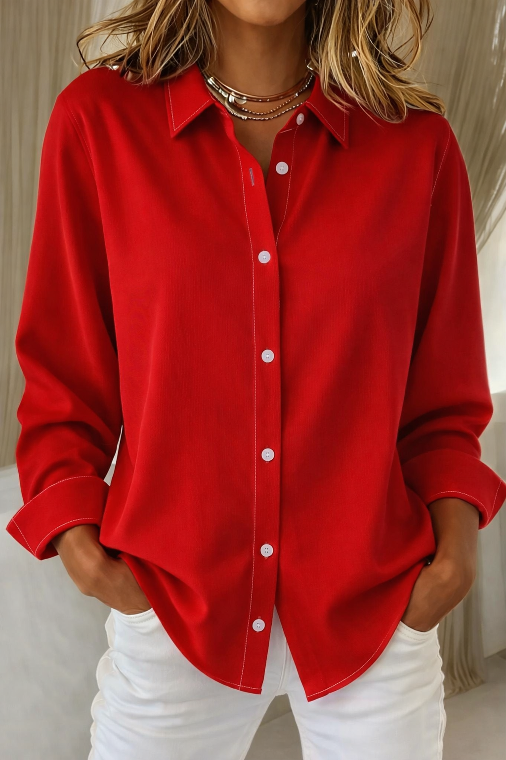 Maya | Relaxed Fit Plus Size Blouse for Summer 2