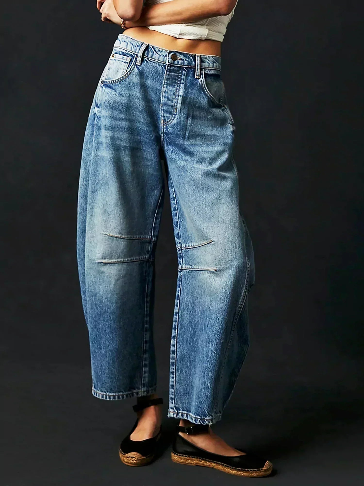 Mia | Bold Leopard Print Wide Leg Jeans for Women 2