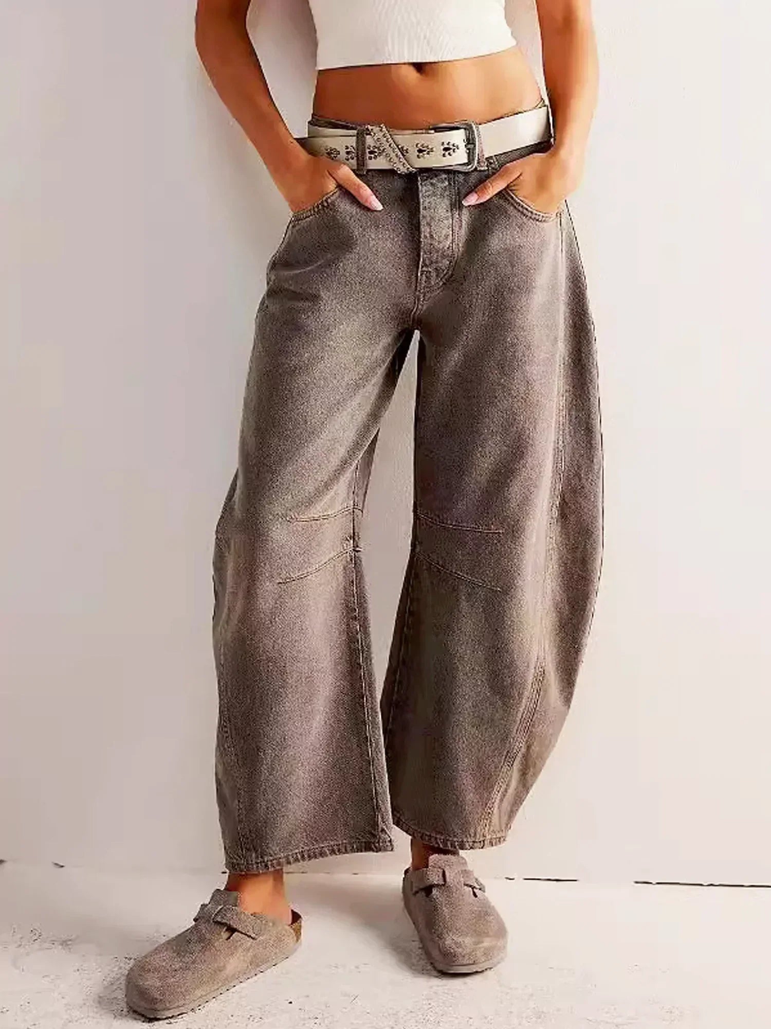 Mia | Bold Leopard Print Wide Leg Jeans for Women 3