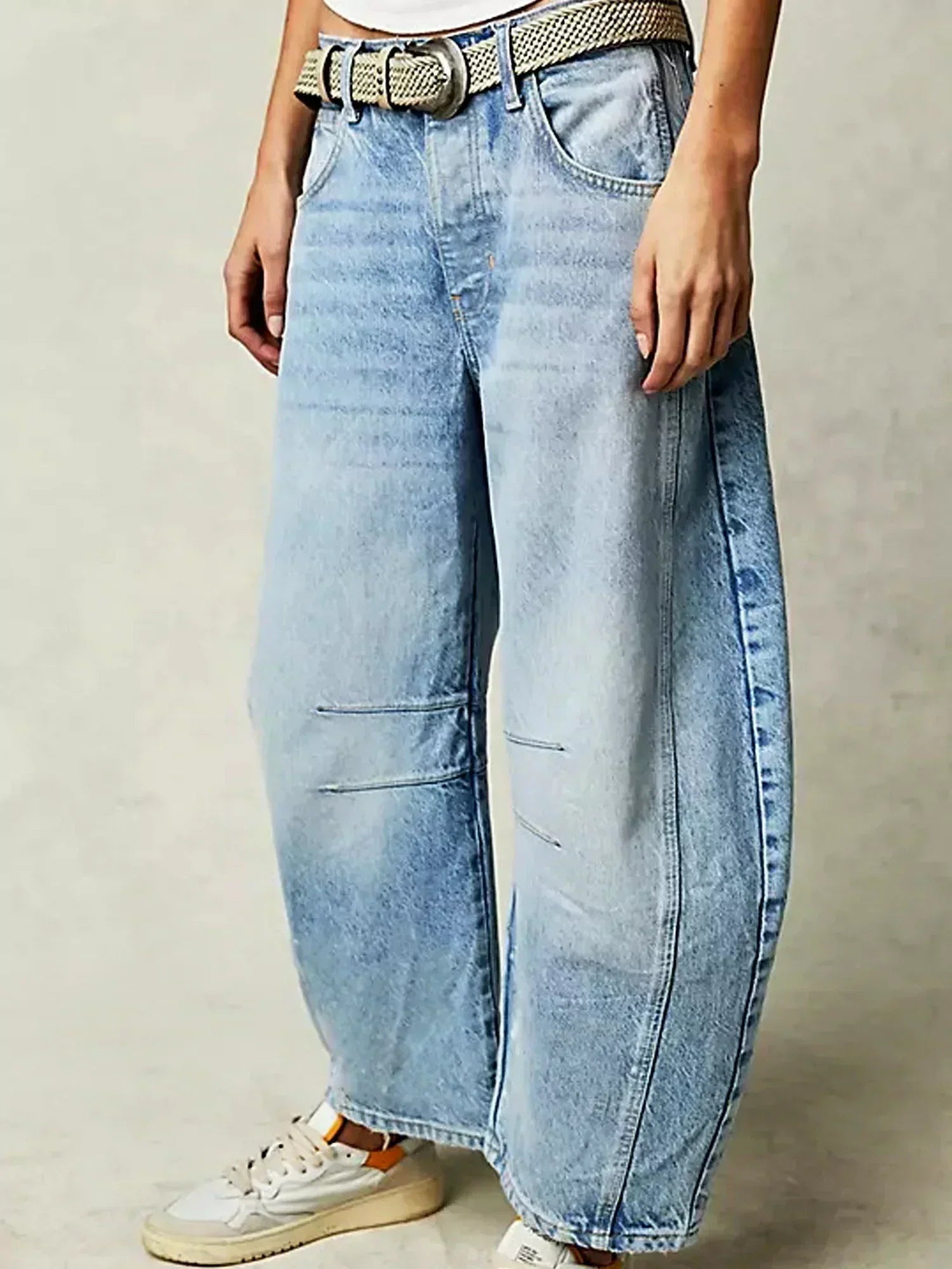 Mia | Bold Leopard Print Wide Leg Jeans for Women 5