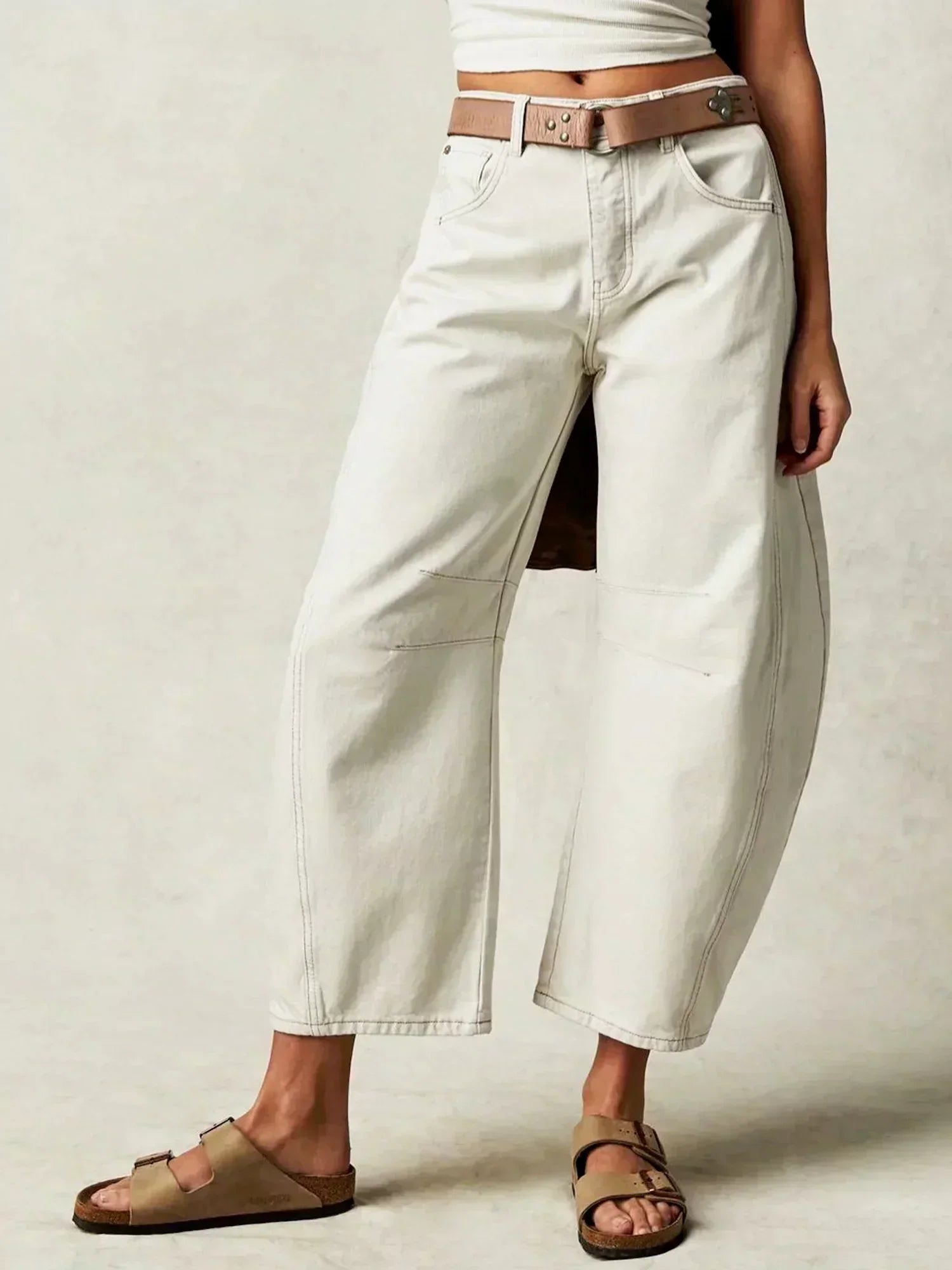 Mia | Bold Leopard Print Wide Leg Jeans for Women 6