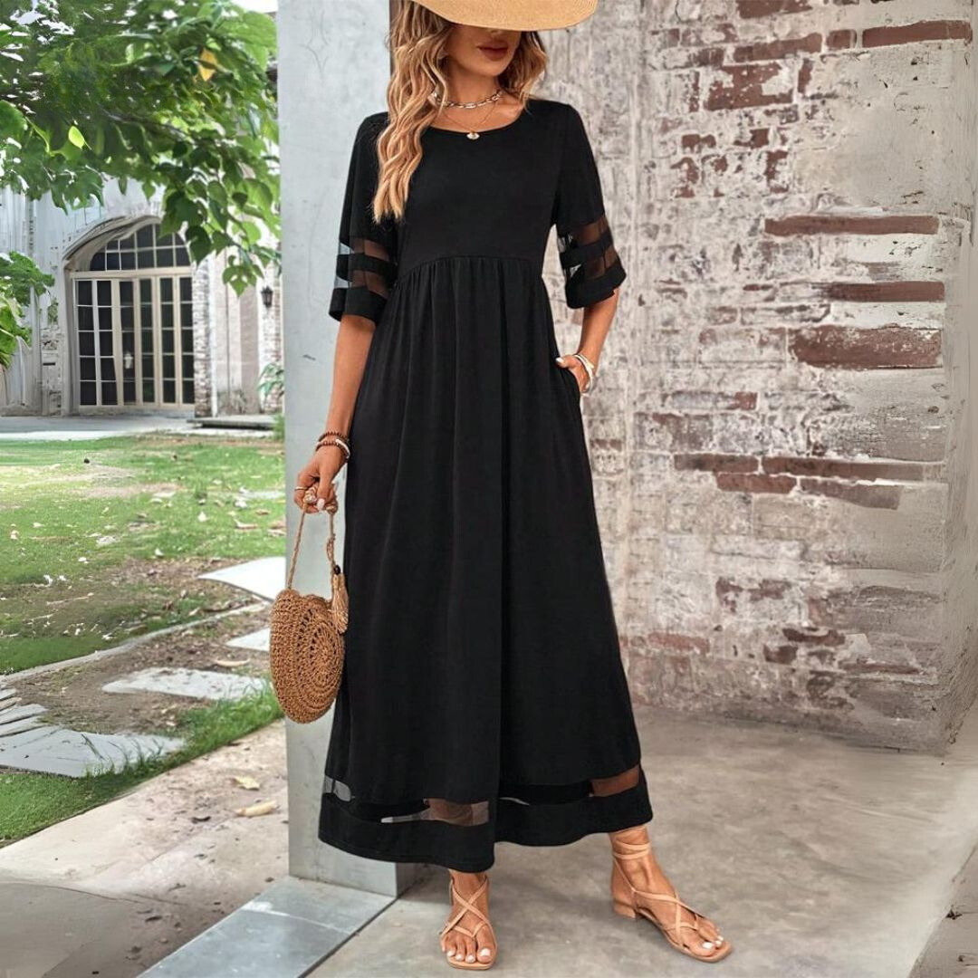 Mia | Chic Elegant Maxi Dress 0