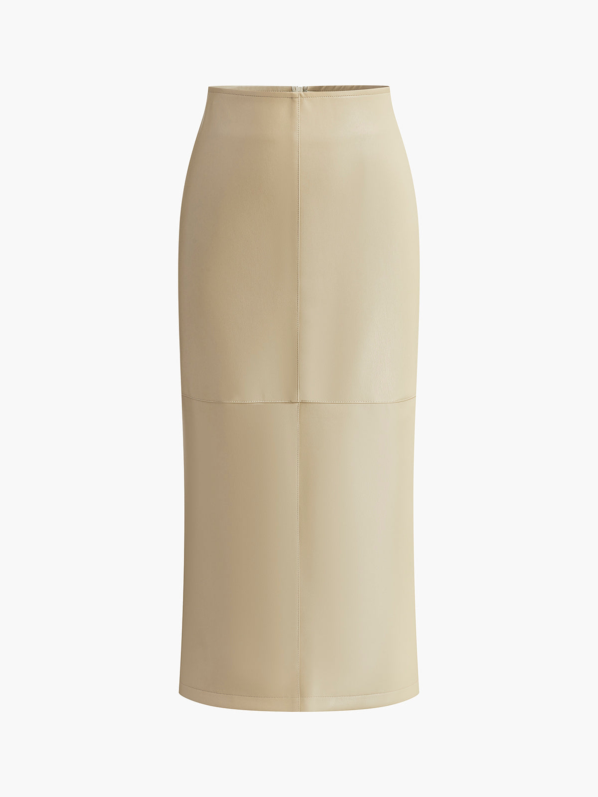 Mia | Chic High Waist White Pleated Midi Skirt 1