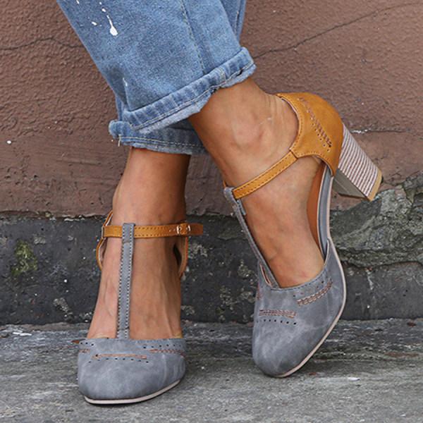 Mia | Comfortable Spring Chunky Heel Women's Shoes 6