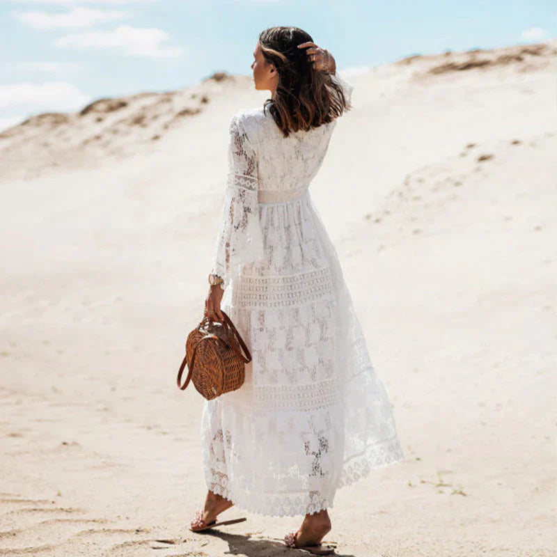Mia | Elegant Bohemian Long Sleeve Maxi Dress 1