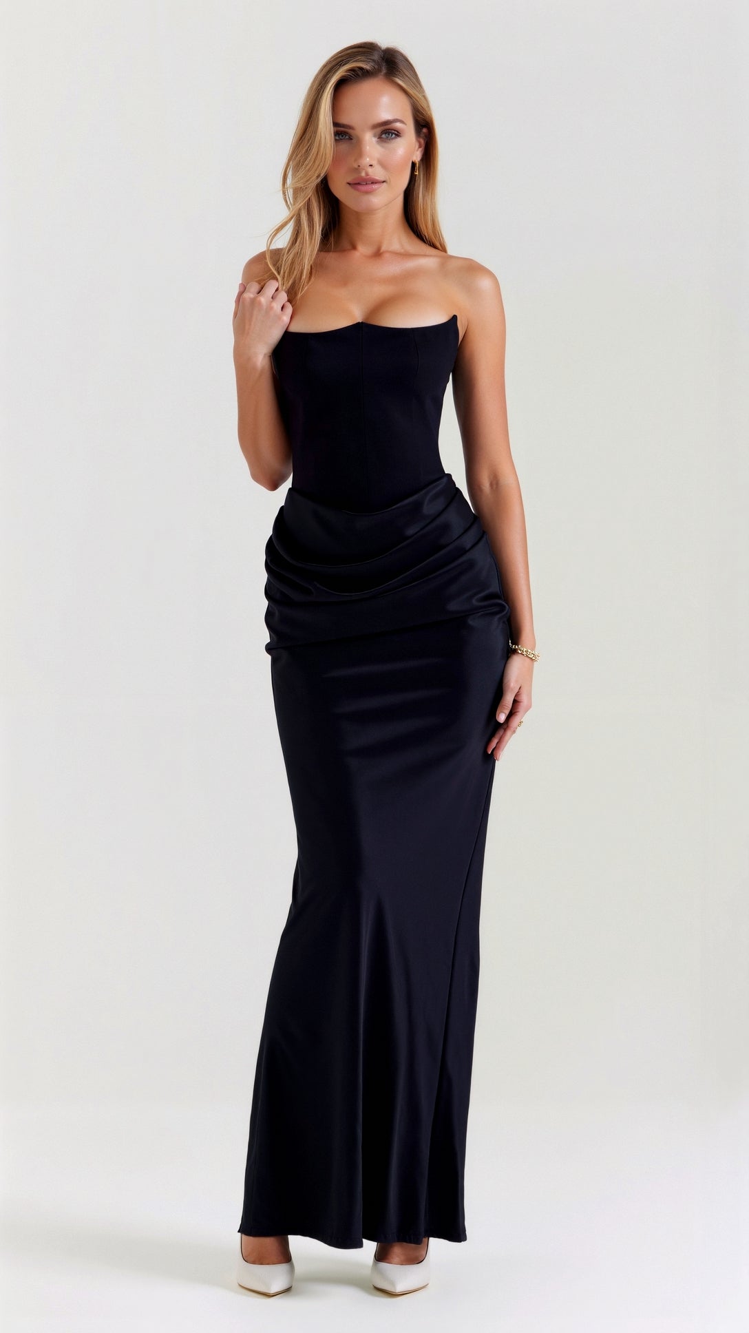 Mia | Elegant Column Maxi Dress for Women Events 0