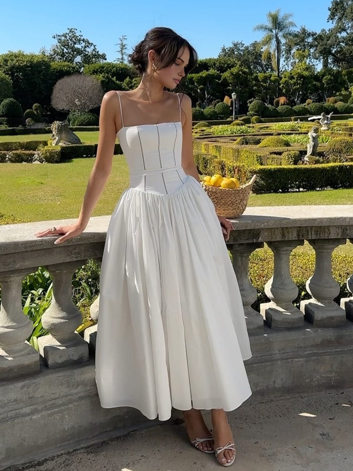 Mia | Elegant Corset Midi Dress for Formal Events 0