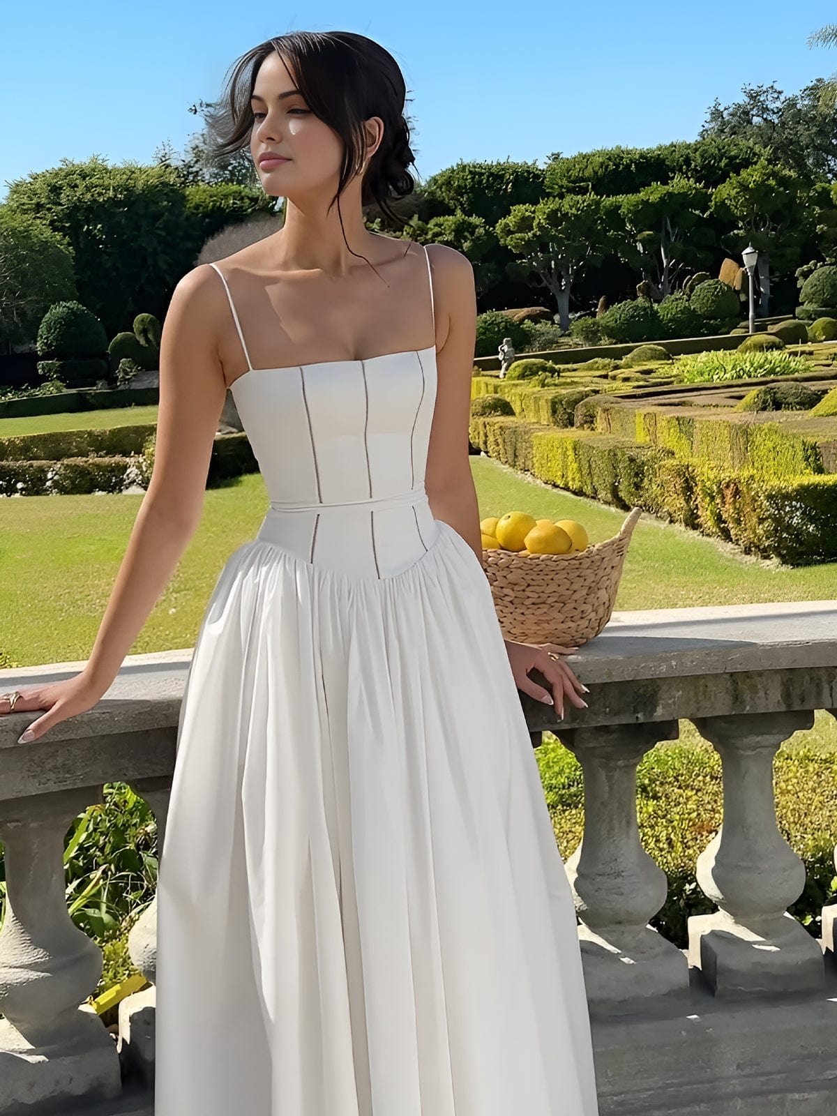 Mia | Elegant Corset Midi Dress for Formal Events 1