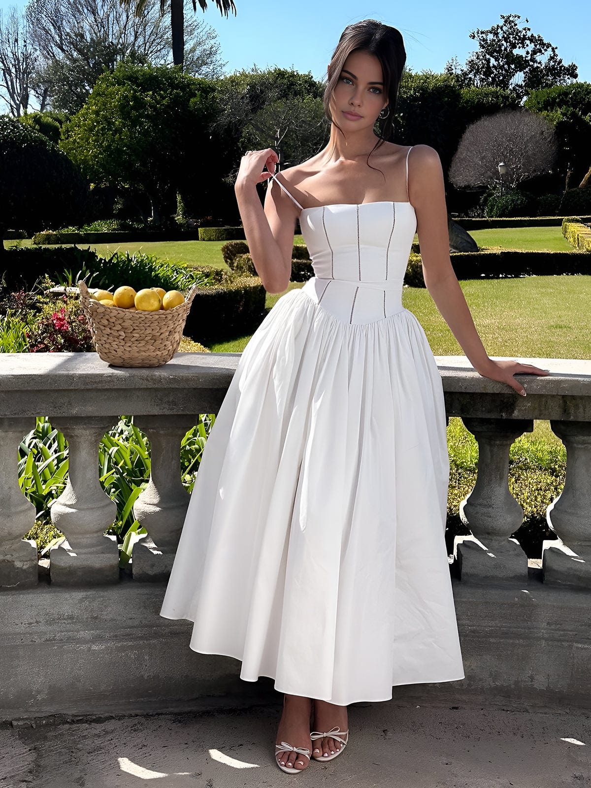 Mia | Elegant Corset Midi Dress for Formal Events 2