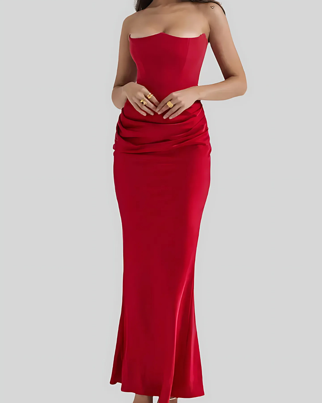 Mia | Elegant Draped Maxi Dress for Women 4