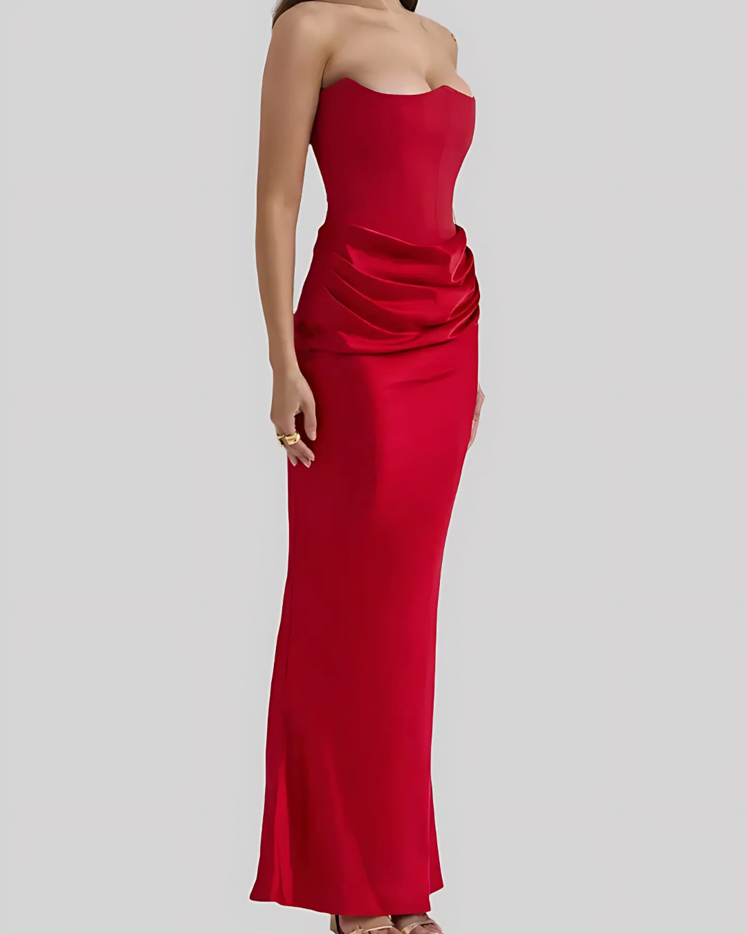 Mia | Elegant Draped Maxi Dress for Women 5