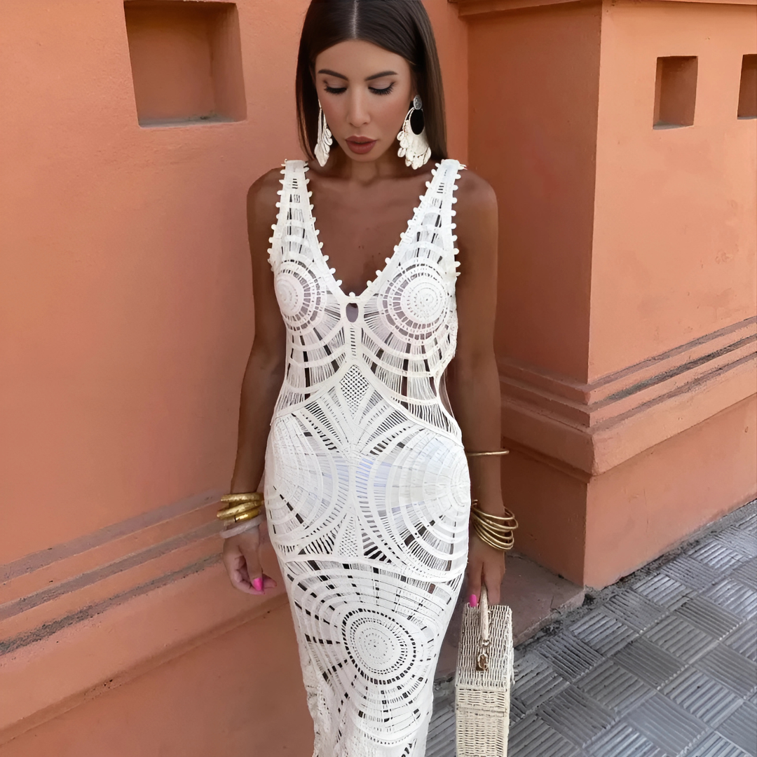 Mia | Elegant Floral Long Sleeve Maxi Dress for Women 4