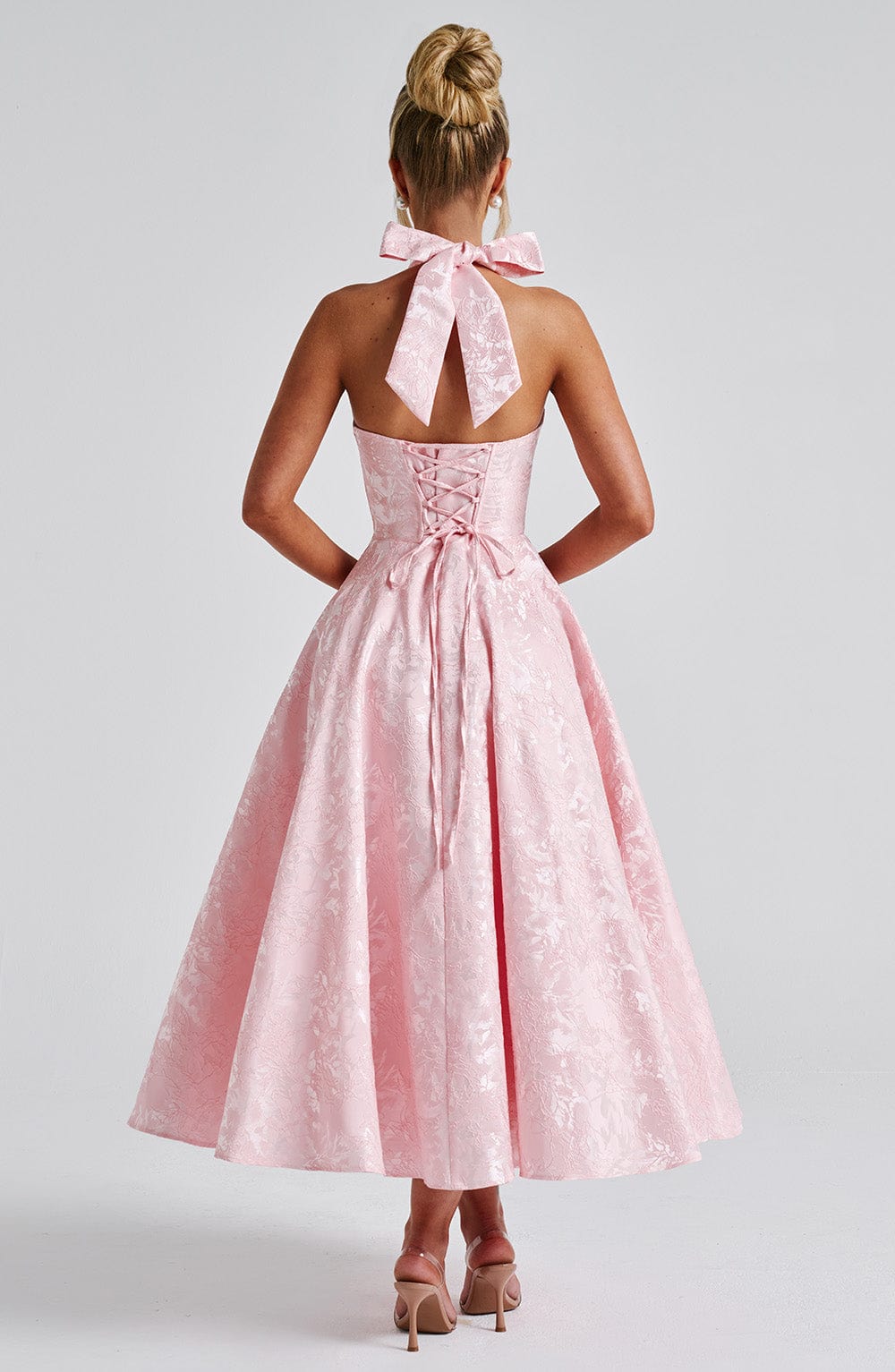 Mia | Elegant Halter Midi Dress for Wedding Guests 2