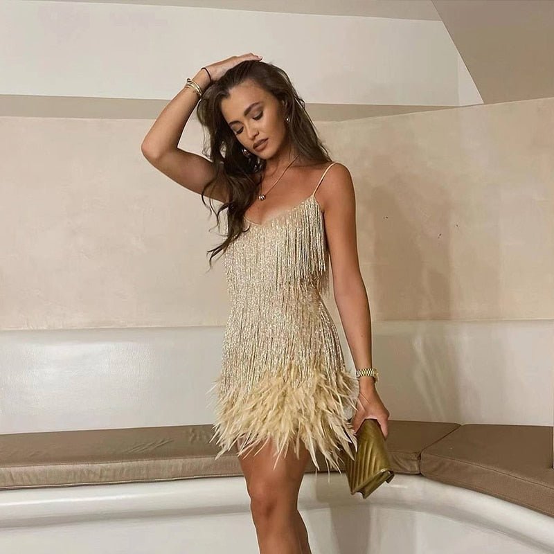 Mia | Elegant Sequin Summer Mini Dress 4