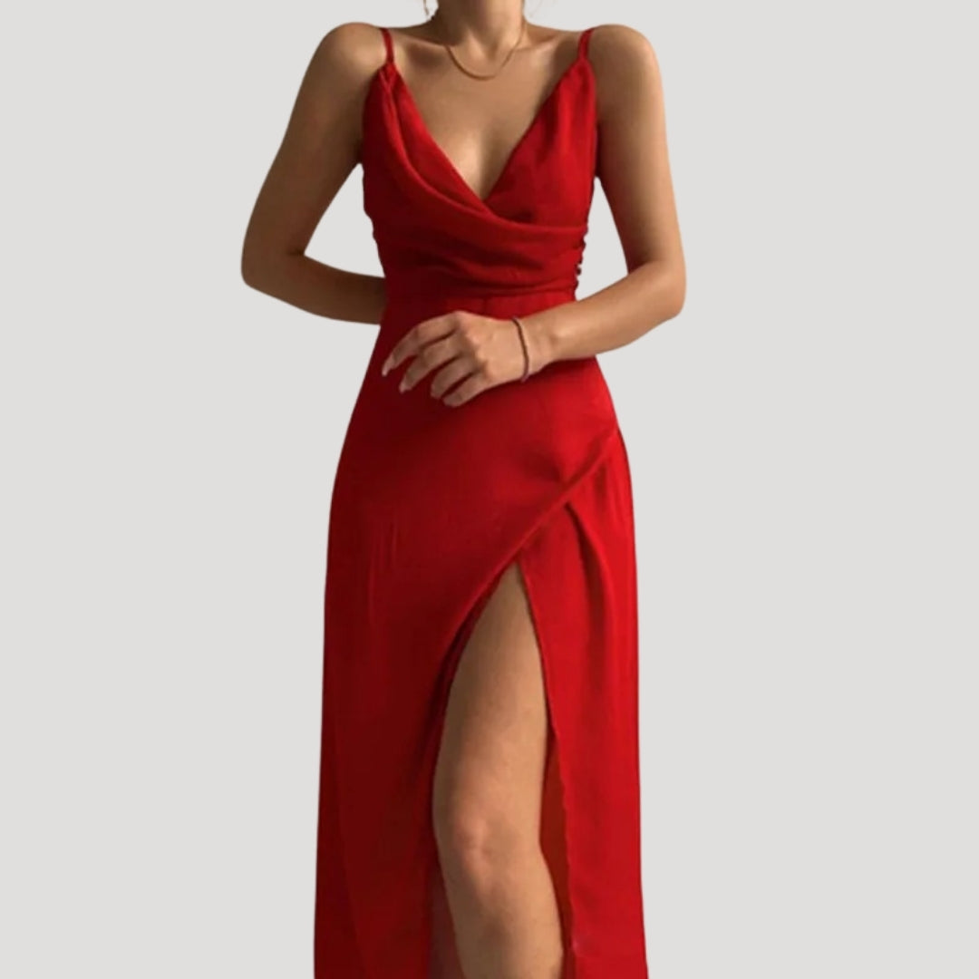 Mia | Elegant Slit Maxi Dress For Women 0