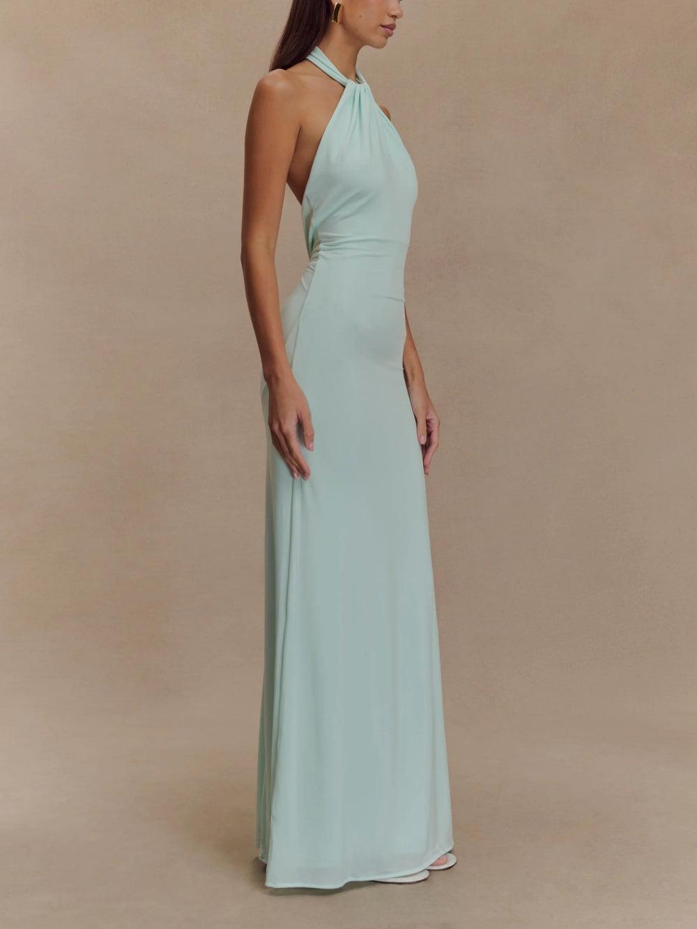 Mia | Elegant Twisted Knot Maxi Dress for Formal Events 2