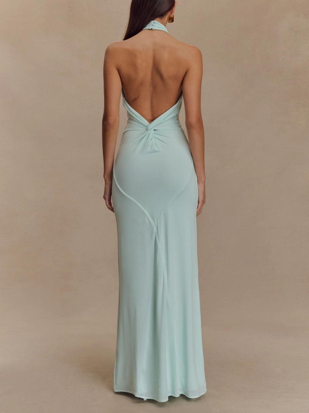Mia | Elegant Twisted Knot Maxi Dress for Formal Events 3
