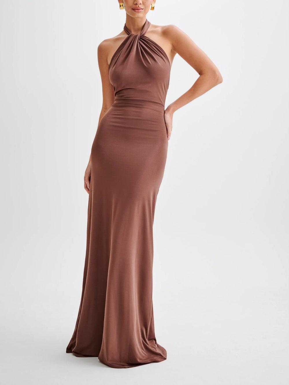 Mia | Elegant Twisted Knot Maxi Dress for Formal Events 5