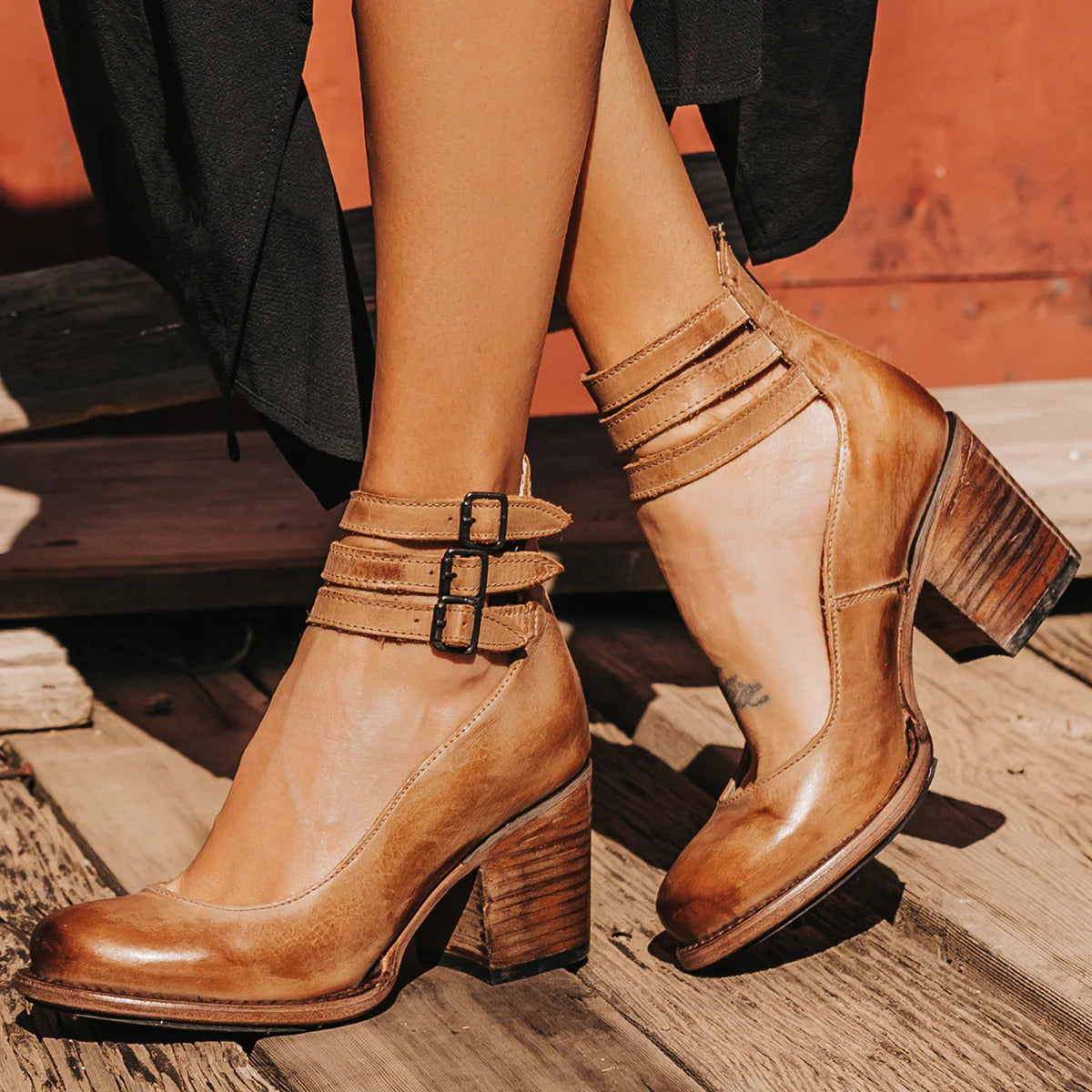 Mia | Elegant Vintage Strappy Ankle Strap Heels 1